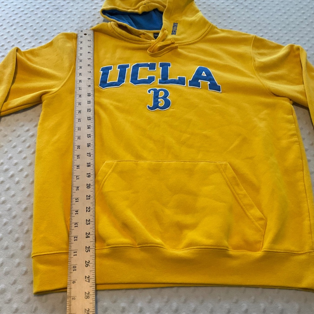 Colosseum UCLA‎ Bruins Yellow Blue Hooded Sweatshirt Hoodie Mens Large - Picture 6 of 9